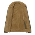 thumbnail image 4 of Qertyioot Hauts pour Hommes Mode Veste Décontractée Extérieur Manches Longues Manteau Chaud, 4 of 5