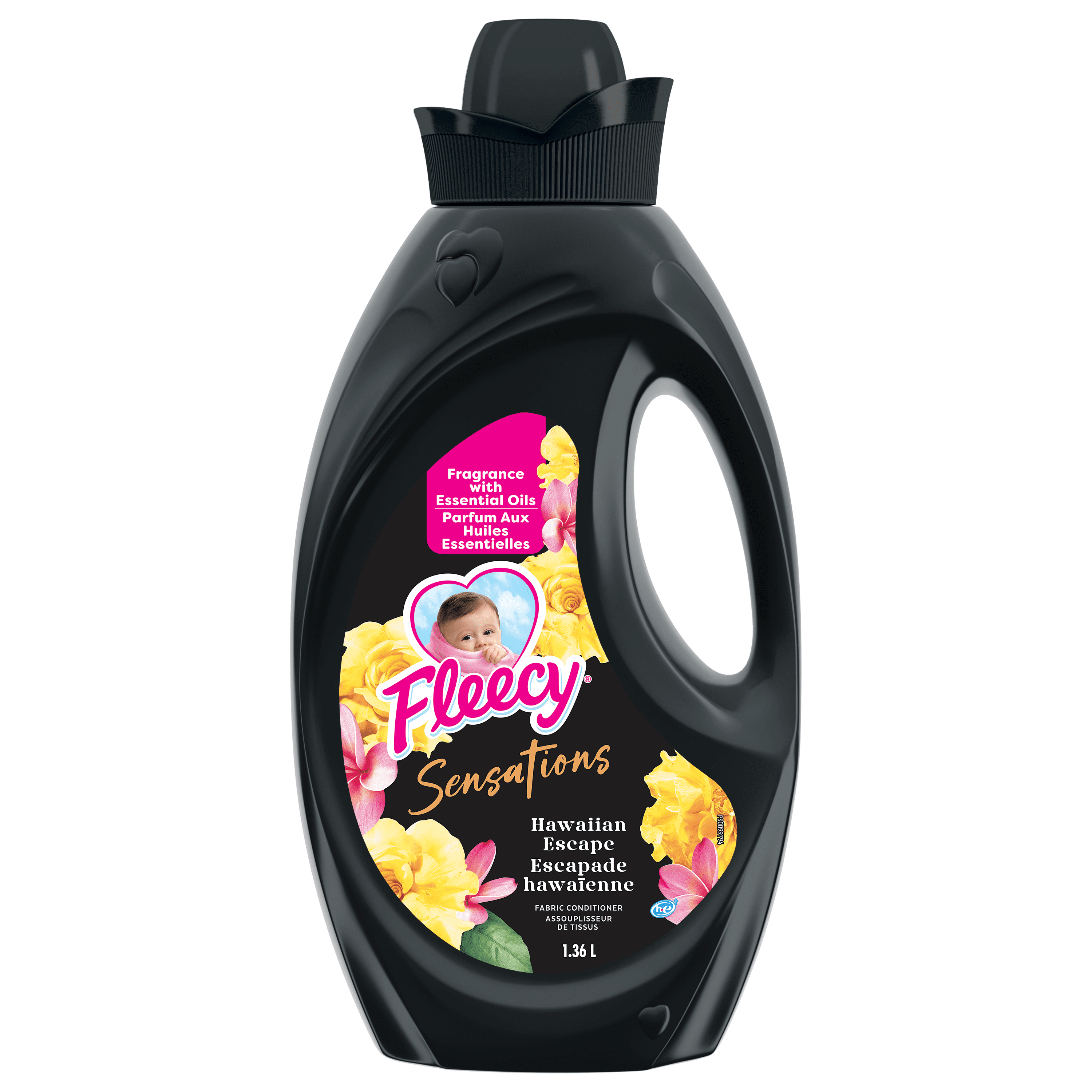 Fleecy Sensations Liquid Fabric Conditioner, Hawaiian Escape Scent, 1.36 L