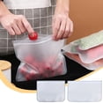 thumbnail image 1 of Sacs Alimentaires Réutilisables à Moins de 5 $! Sacs de Rangement Alimentaires Réutilisables CQCYD, Sacs de Conservation pour Réfrigérateur en EVA, Sacs Hermétiques Scellés pour Fruits et Légumes, Usage en Cuisine, 1 of 9