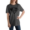 thumbnail image 2 of DC Comics Superman S Logo Graffiti Grey T-Shirt, 2 of 3