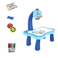 thumbnail image 4 of ziyahi Child Learning Desk with Smart Projector Light Music Kids Projection Drawing Painting Toy Table, Blue, 4 of 9