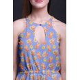 thumbnail image 3 of Bimba Floral Ladies Sleeveless Long Print Maxi Dress with Side Slits Summer Wear-XX-Large, 3 of 6