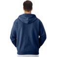 thumbnail image 3 of Jerzees Adult NuBlend Full Zip Hooded Sweatshirt, S, Royal, 3 of 7