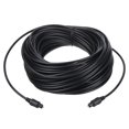 thumbnail image 1 of Unique Bargains Fiber Optic Audio Cable Digital Optic Cable 49.2FT TOS Optical Link PVC Plastic Straight,for TV DVD Black, 1 of 6