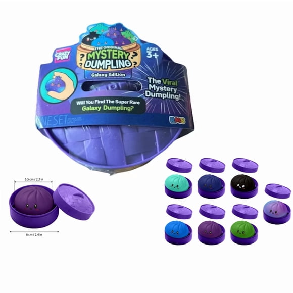 Dumpling Squishy The Mystery Dumpling Galaxy Edition, Stress Relief Sensory Fidget Toy, Slow-Rising Dumpling Shaped Stress Relief Ball for Adults