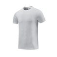 thumbnail image 2 of Styesk T Shirts for Man Men's Summer Solid Color Short Sleeved Outdoor Running Sports Ice Breathable Short Sleeved, 2 of 3