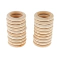 thumbnail image 2 of 20Pcs Natural Wooden Rings For Craft DIY Pendant Connectors Jewelry Making , Wood, 35mm 35mm 20pcs, 2 of 8