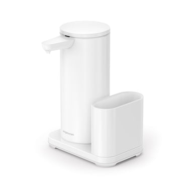 Simplehuman 14 oz. Liquid Sensor Pump Dish for Dishwashing, high-Grade White Steel