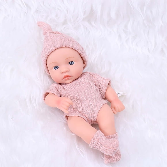 EGNMCR Room Decor, Home Decor, Wall Decor 7.48 Inch Soft Newborn Baby Dolls Vinyl Baby Dolls With Clothes Set Including Pacifier Realistic Doll Look Real Doll Doll