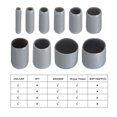 thumbnail image 4 of Unique Bargains 100pcs Embouts en Caoutchouc 16mm (5/8 ') Vinyle PVC Rond Bouchon Bouchon Couvercle Filetage Protecteurs Gris, 4 of 5