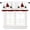 11, variant on Christmas Valance Curtains for Windows, Christmas Tree White-Red Elegant Kitchen Valances for Windows Heat Insulated, Window Treatments for Kitchen Bathroom Bedroom 54 x 18 inch