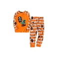 thumbnail image 1 of FOCUSNORM Ensemble de Pyjamas Imprimés d'Halloween pour la Famille, Pull Col Rond + Pantalon Long, 1 of 8
