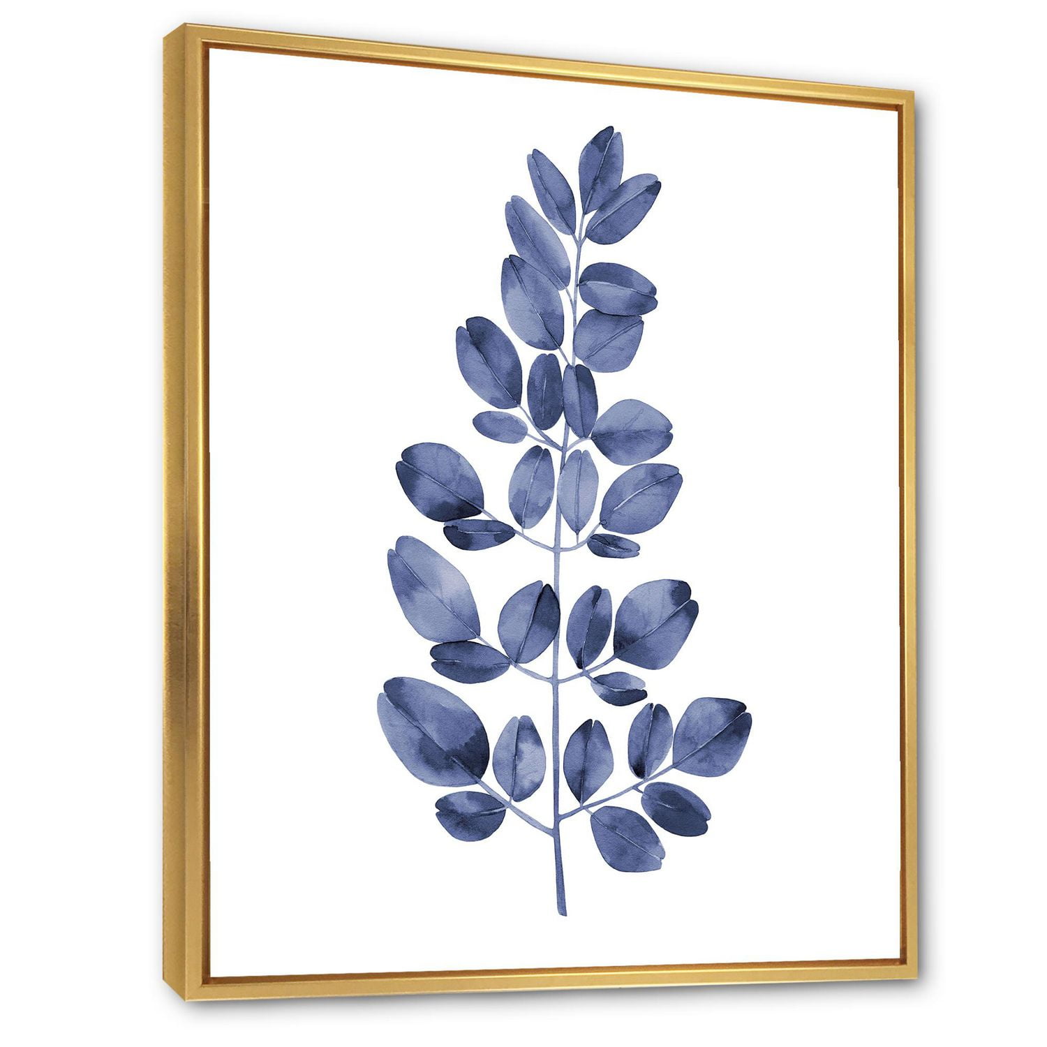 Designart Eucalyptus bleu marine II ART MURAL À CADRE FLOTTÉ