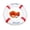 White red, variant on Dvkptbk 20 Inch/50Cm Pool Safety Throw Ring Life Preserver Ring Buoy, Swimming Swim Foam Ring Pool Buoy Pool Rings Life Preserver Ring for Pool with 98.7Ft Water Floating Lifesaving Rope