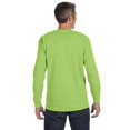 thumbnail image 2 of Jerzees Mens DRI-POWER Active Long Sleeve Crew T-Shirt, L, Neon Green, 2 of 3