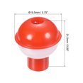 thumbnail image 2 of Unique Bargains 0.75 Inch Fishing Bobbers, Plastic Push Button Round Fishing Float, Red and White 10 Pack, 2 of 7