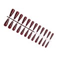 thumbnail image 3 of Fake Nail Set French Style Scratch Resistant Press-on Fingernails Full Cover Removable Trimble Adjustable Manicure Stickers Type 2, 3 of 7