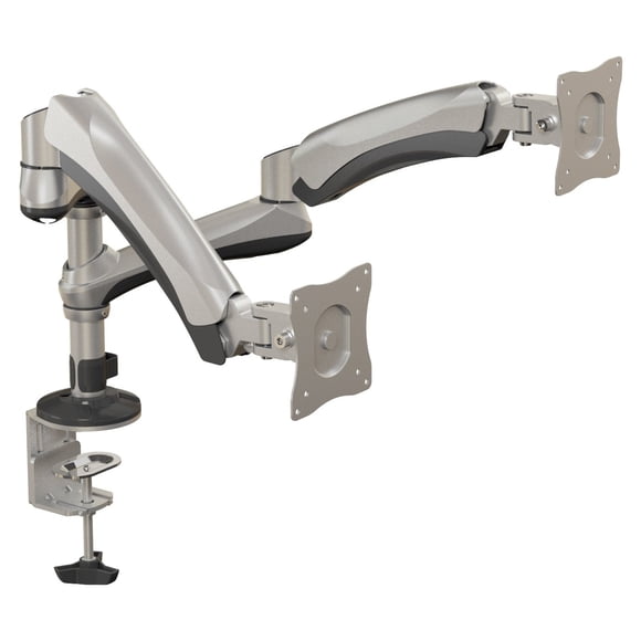 V7 DM1SGSD-1N Dual Stacking Gas Spring Mount (Vesa 100x100,75x75, up to 19.84 lbs)