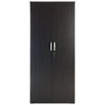 thumbnail image 3 of Pemberley Row Laminated Engineered Wood Tobacco Armoire Rectangular Stain Resistant 72" Unassembled, 3 of 6