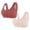 Wine, variant on Mrzvby Front Closure Bra for Women Front Buckle Bras Wireless Bra Women's Solid Color Without Steel Rims Front Opening Buckle Gathered Large Bra