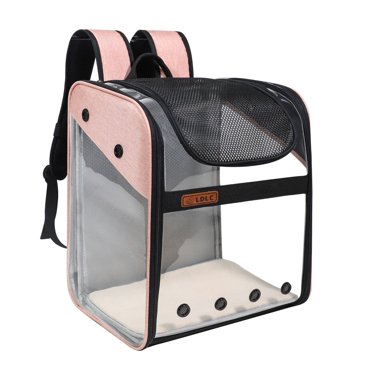 EGNMCR Transparent Visible Pet Backpack Pet Small Dogs Outdoor Travel Bag Carry Backpack Carrier