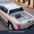 thumbnail image 2 of ARKSEN 20 Inch Heavy Duty Aluminum Diamond Plate Tool Box Chest Box Pick Up Truck Bed RV Trailer Toolbox Storage with Side Handle and Lock Keys - Black, 2 of 5