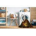 thumbnail image 2 of Ahgly Company Machine Washable Indoor Square Transitional Night Red Area Rugs, 8' Square, 2 of 7
