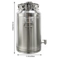 thumbnail image 2 of Réservoir de Fermentation 35 L Réservoir de Stockage pour Fermentation Alimentaire en Acier Inoxydable 304 avec Robinet, 2 of 18