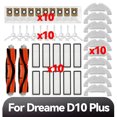 thumbnail image 2 of Compatible for Xiaomi Dreame D10 Plus RLS3D Robot Vacuum Cleaner Main Brush Side Brush Hepa Filter Mop Pad Dust Bag Spare Parts, 2 of 5