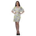 thumbnail image 2 of Moomaya Robes Décontractées pour Femmes Courtes Imprimées Robe Fluide à Col en V pour Femmes Grande Taille, 2 of 6