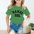 thumbnail image 1 of Hauts et Chemises pour Filles, Titre du Produit, T-Shirt à Manches Courtes et Col Rond avec Imprimé Graphique Mignon pour l'Été, 1 of 4