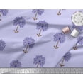thumbnail image 2 of Soimoi Japan Crepe Satin Fabric Tree Block Printed Craft Fabric by The Yard 42 Inch Wide, 2 of 4