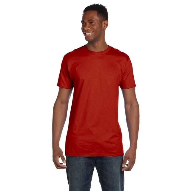 Hanes T-Shirt à Col Ras du Cou en Coton Ringspun Nano-T pour Hommes, Style 4980