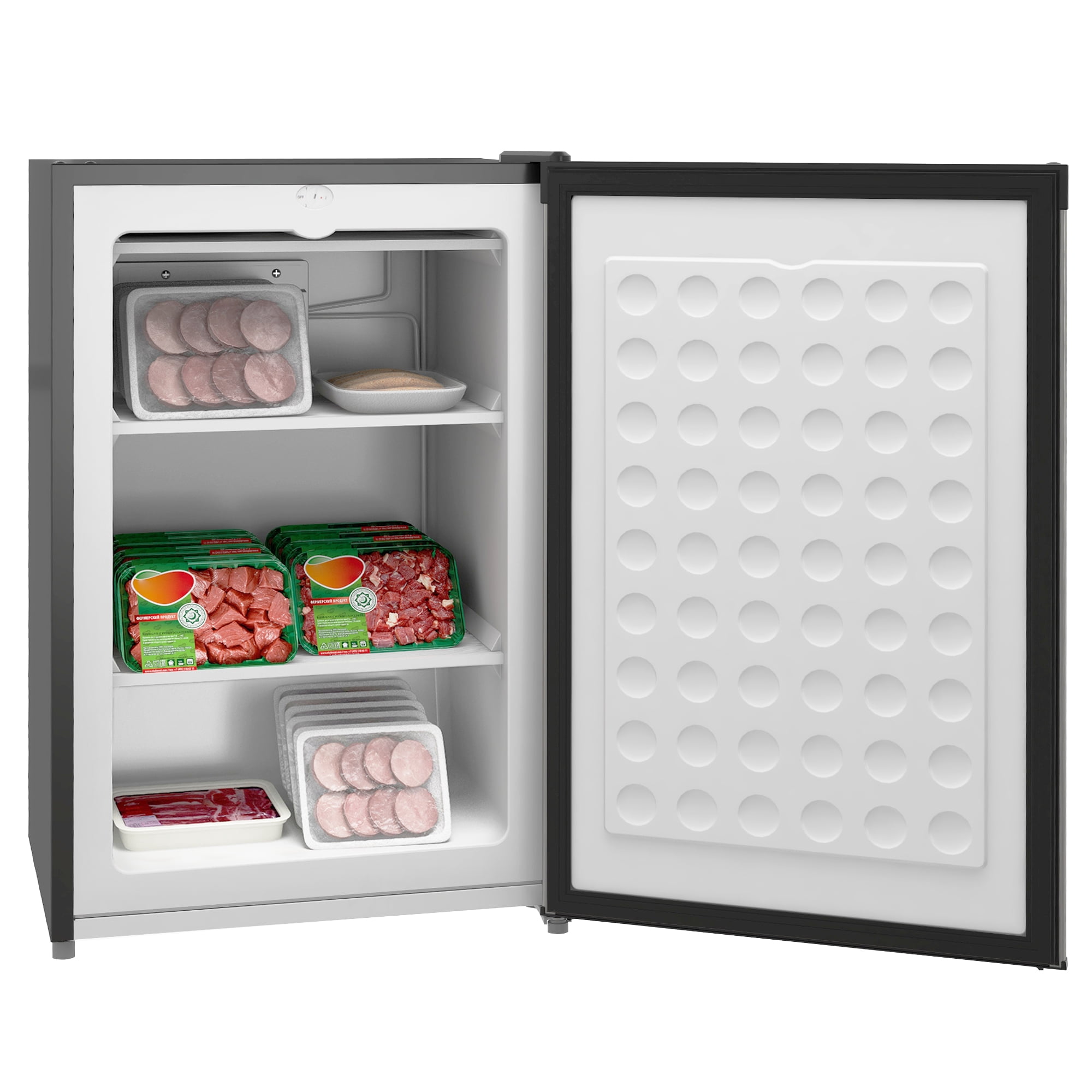 HOMCOM Compact Upright Freezer 3Cu.Ft Mini Freezer, Silver