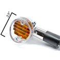 thumbnail image 3 of Krator Motorcycle 4 pcs Clear Bullet Turn Signals Lights Compatible with Yamaha Zuma Morphous Razz Champ 50 125 100, 3 of 5