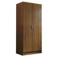 thumbnail image 1 of Madesa Armoire de Rangement à 2 Portes avec Grand Espace d'Étagères 31"L Armoire Utilitaire Placard Unité d'Organisation Moderne pour Entrée et Chambre - Brun, 1 of 6