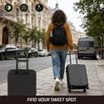 thumbnail image 2 of Halicool Expandable Carry on Luggage with Wheels, Hard Shell ABS Suitcase with Spinner Wheels, Lightweight Expandable Rolling Suit Case with TSA Lock, 20 Inch Black, 2 of 9