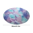 thumbnail image 3 of Hxlamzoo Fluffy Round Area Rug, Soft Tie Dye Rug, Shaggy Colorful Rug, for Bedroom, Living Room, Teen Dorm, Baby Nursery, 3 of 6