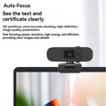 thumbnail image 4 of TFixol 4K HD USB Webcam with Built-in Microphone, Fixed Focus, Plug & Play, Compact Design for Video Calls, Online Classes, and Live Streaming, Black, 4 of 6