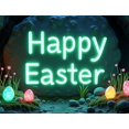 thumbnail image 4 of Happy Easter Theme Decorated Banner with Bunny Eggs Butterflies Party Backdrop for Easter Celebrations Easter Parties Photography Props Easter Decorations, 4 of 4