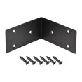 thumbnail image 1 of Unique Bargains Équerre d'Angle en L 100x100x50 mm Noire, Lot de 4, 1 of 5