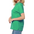 thumbnail image 2 of Basico Polos (Vert Kelly) à Col pour Femmes 100 % Coton à Manches Courtes Polos de Golf pour Femmes et Adolescentes, 2 of 5