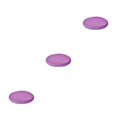 thumbnail image 2 of QualitChoice Coussin de Siège Portable de Remplacement Rond Relaxant Respirant Doux pour Maison Bureau Fauteuil Canapé Tapis Accessoires Violet 3 Pcs, 2 of 6