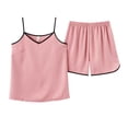 thumbnail image 2 of Women's Solid Color Suspender Pajama Set Comfortable Stretch Lingerie for Sleepwear and Special Occasions, 2 of 5