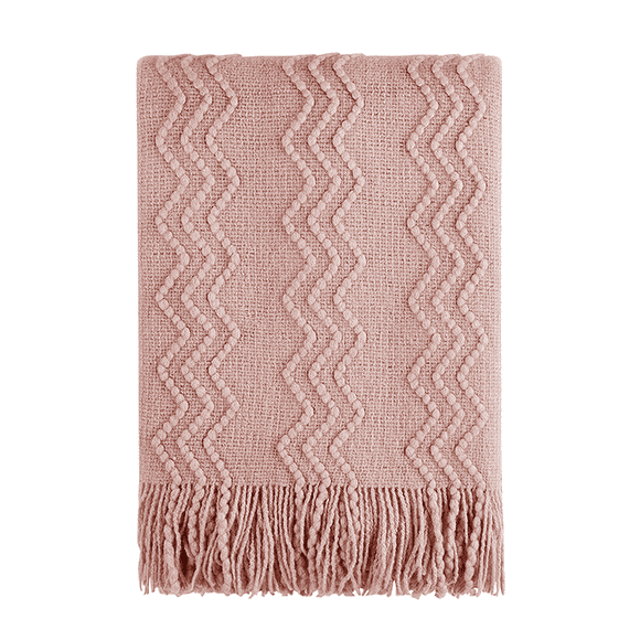 Bourina Rhombus Pink Throw Blanket for Couch, Suitable for Adult, Soft and Lightweight, 50"⨉60"