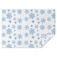 thumbnail image 1 of Merry Christmas Table Cloth Wrinkle Resistant Washable Tablecolths Table Covers Winter Snowflake Tablecloth for Christmas Background Indoor Outdoor Birthday Rectangle,60x84inches, 1 of 5