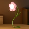 thumbnail image 1 of Unique Wireless Flower Desk Lamp Flexible Gooseneck Rechargeable LED Lamp With USB Charging Port 3 Color Modes And Stepless Dimming For Office Desk Decor, 1 of 7
