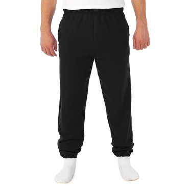 Jerzees Pantalon de Survêtement pour Hommes NuBlend Super Sweats à Poches, TG, Noir