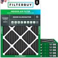 thumbnail image 1 of Filterbuy 18x20x1 MERV 8 (MPR 600) Odor Eliminator, Pleated HVAC AC Furnace Air Filters (6-Pack), 1 of 8