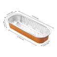 thumbnail image 2 of WHEANG Disposable Aluminum Foil Tin Box Square Aluminum Foil Box Baking Color Tin Paper Box, 2 of 2